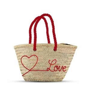 NEW - Heart French Market Bag (Shoulder Bag) Bundle